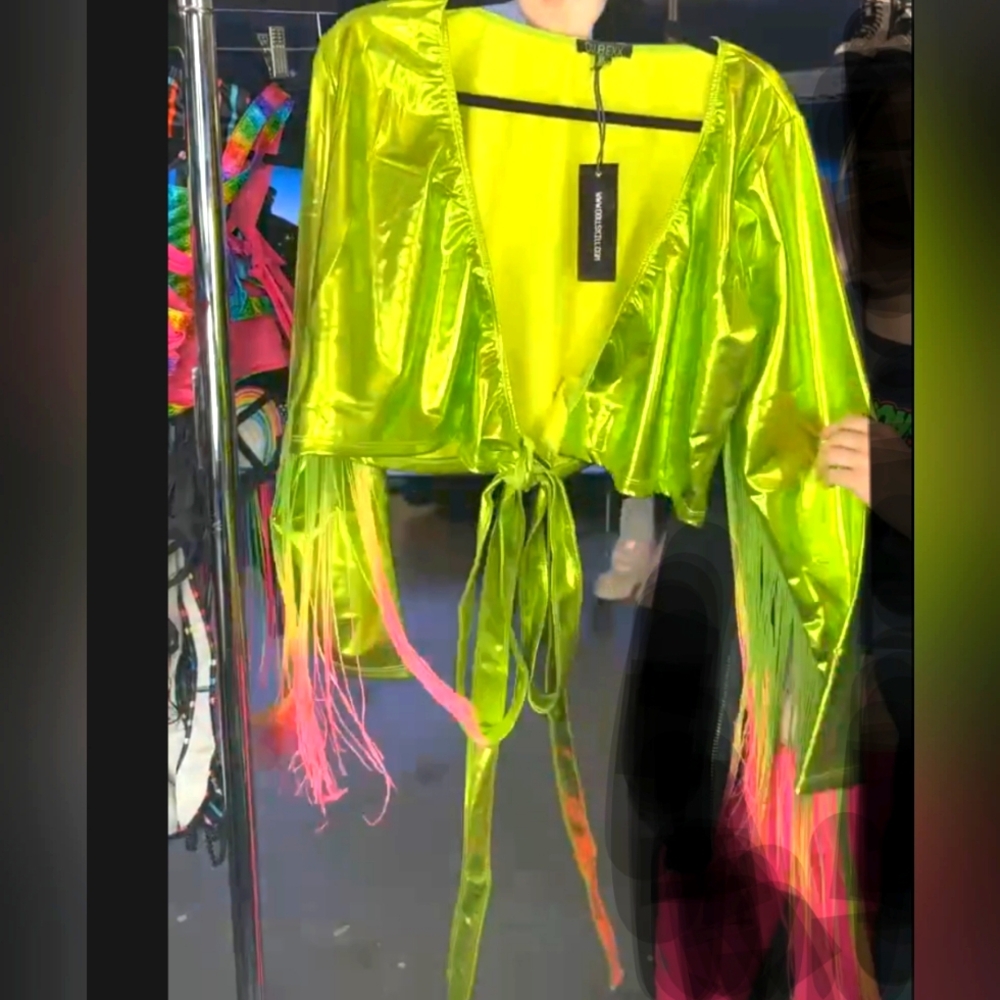 Euphoric Element Fringe Wrap Top 3X CLUB EXX Dolls Kill
